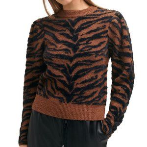 DKNY eyelash tiger sweater